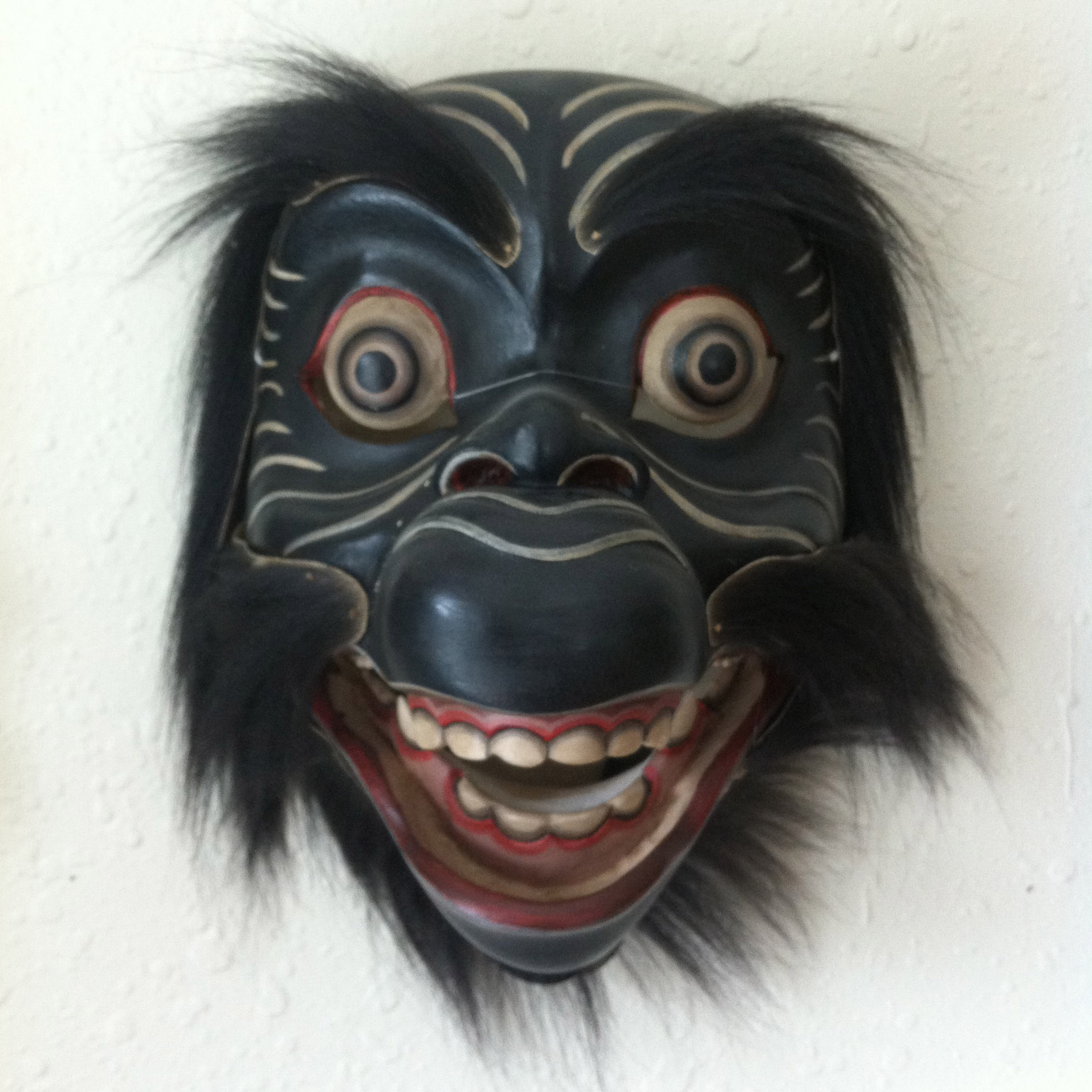 Balinese monkey mask. This one has a movable jaw!