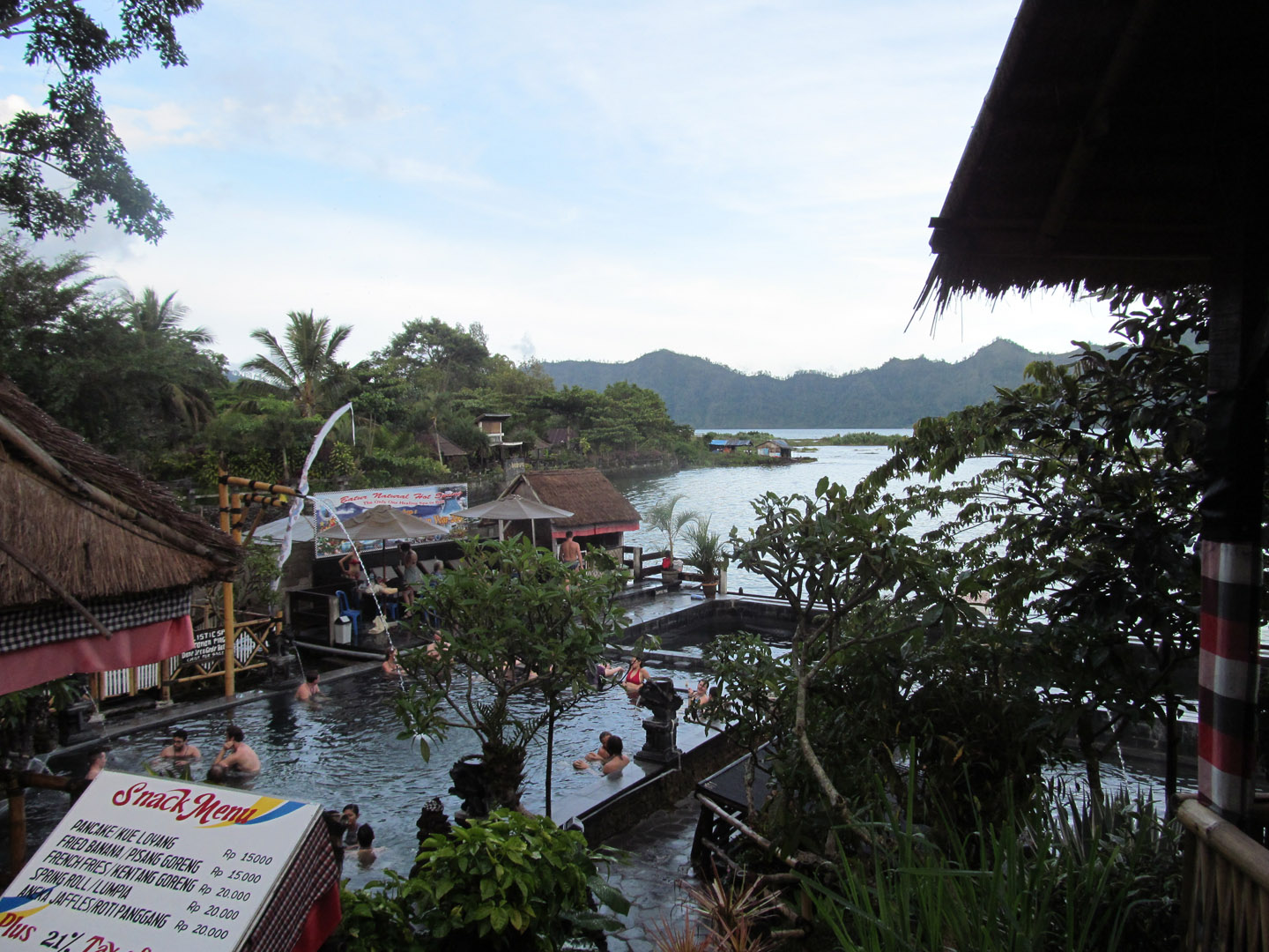 Hot springs at Mt Batur!