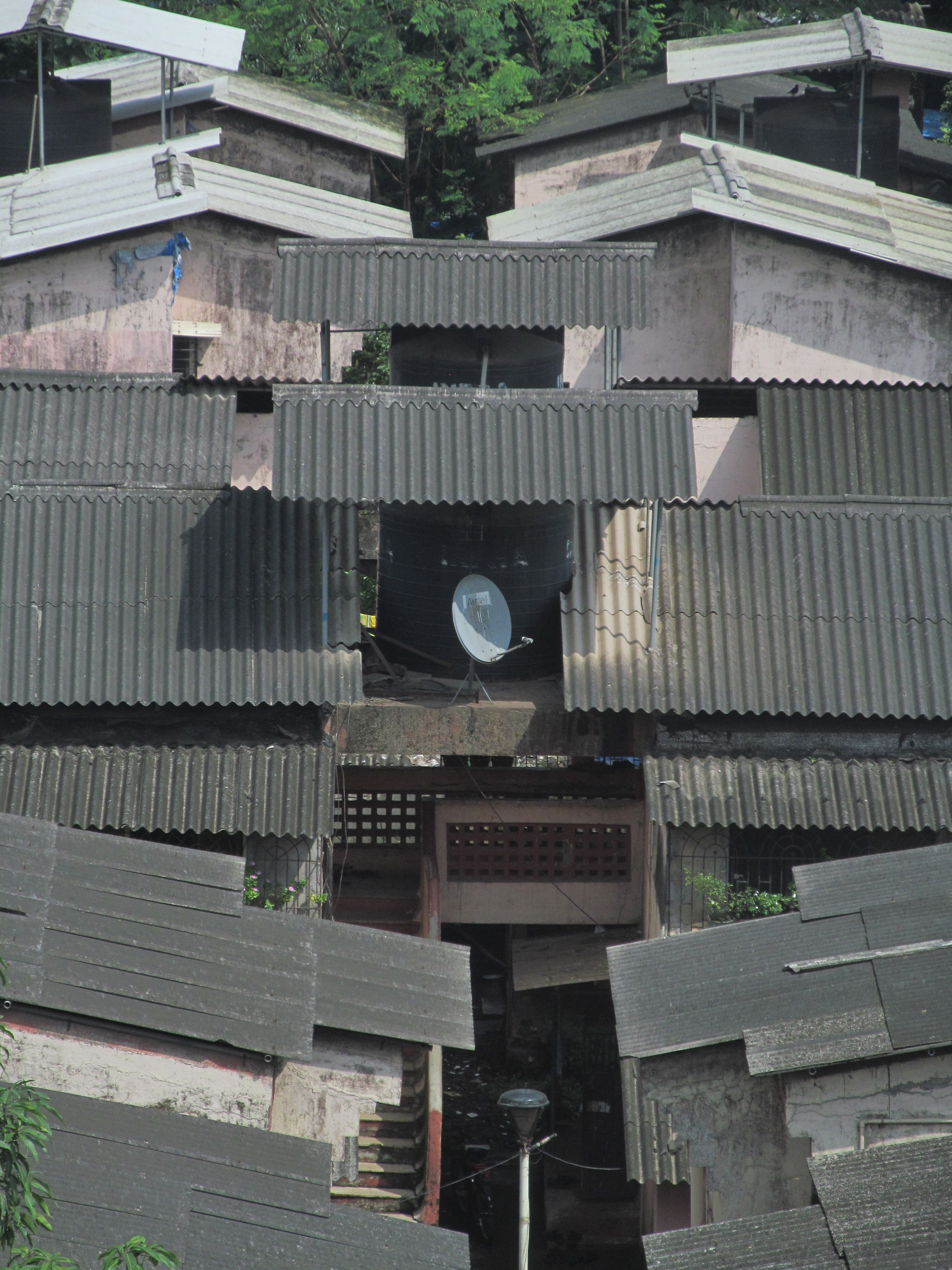 Symmetrical view from the guest house