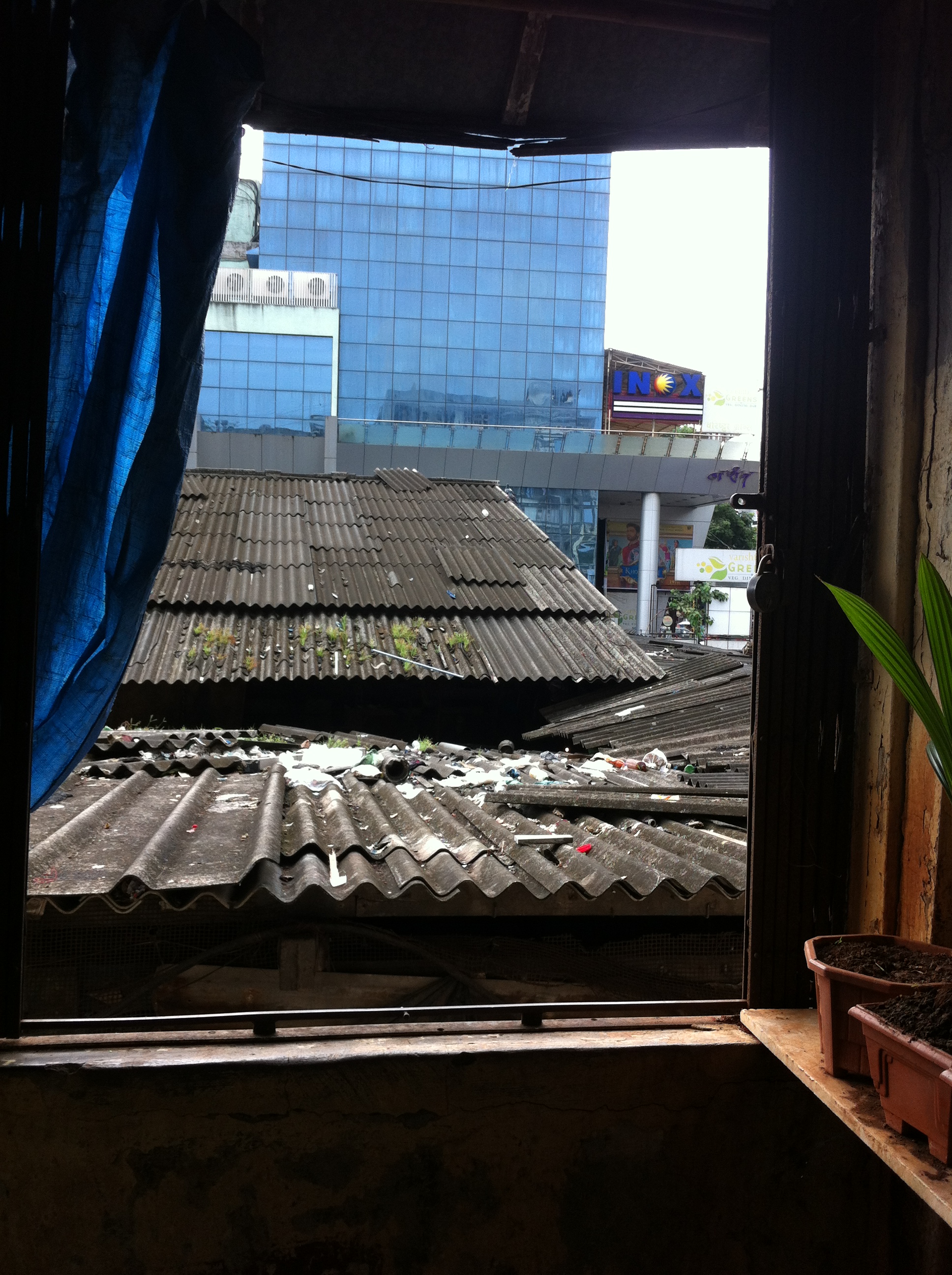 View out of our workspace.