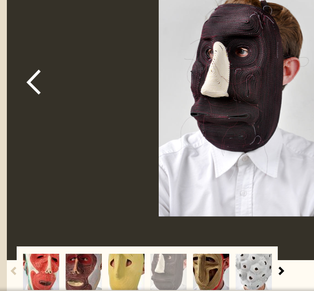 These masks were born by accident, but they are quite interesting faces.