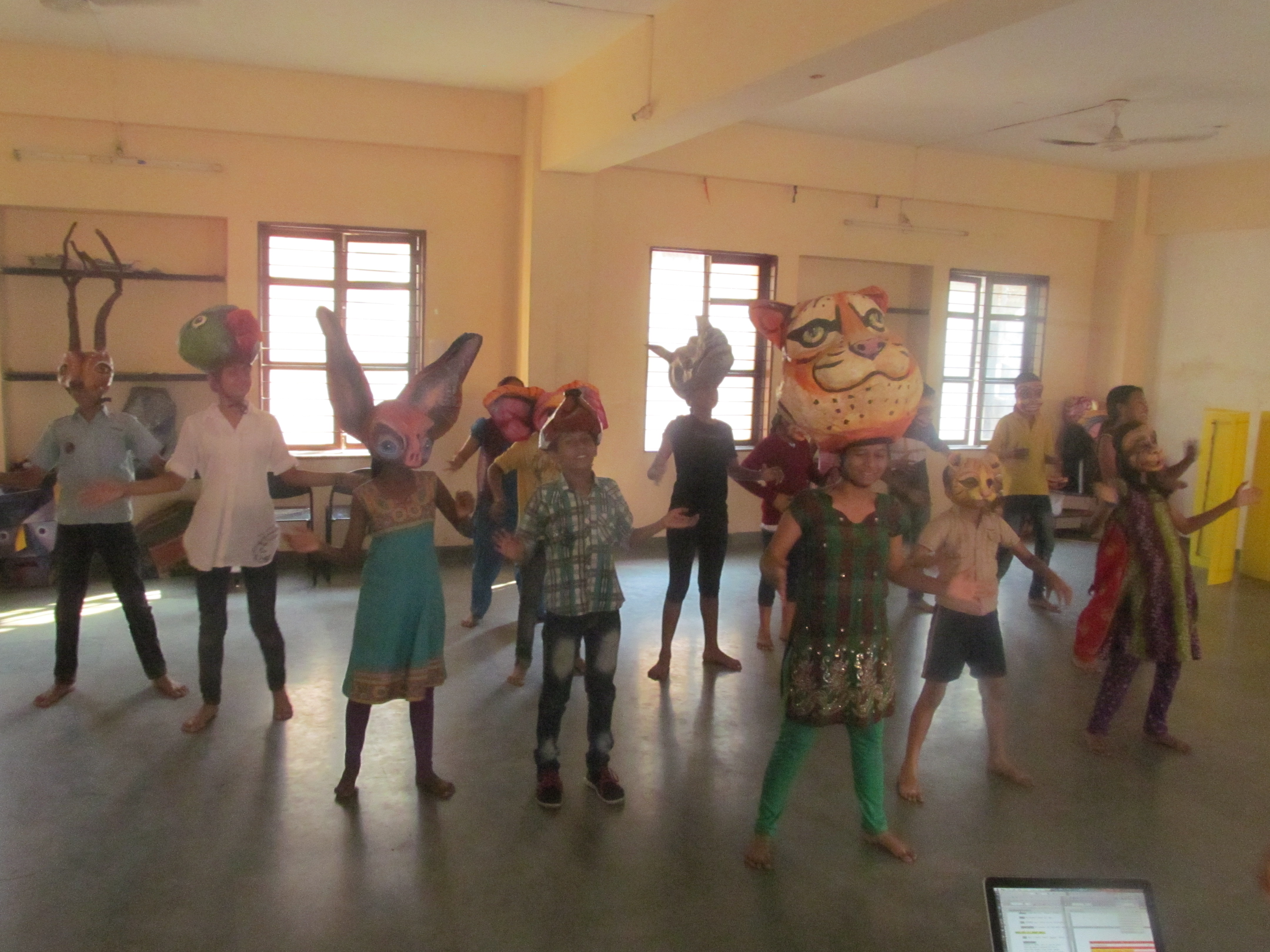 Queen Tiger leads a celebration dance