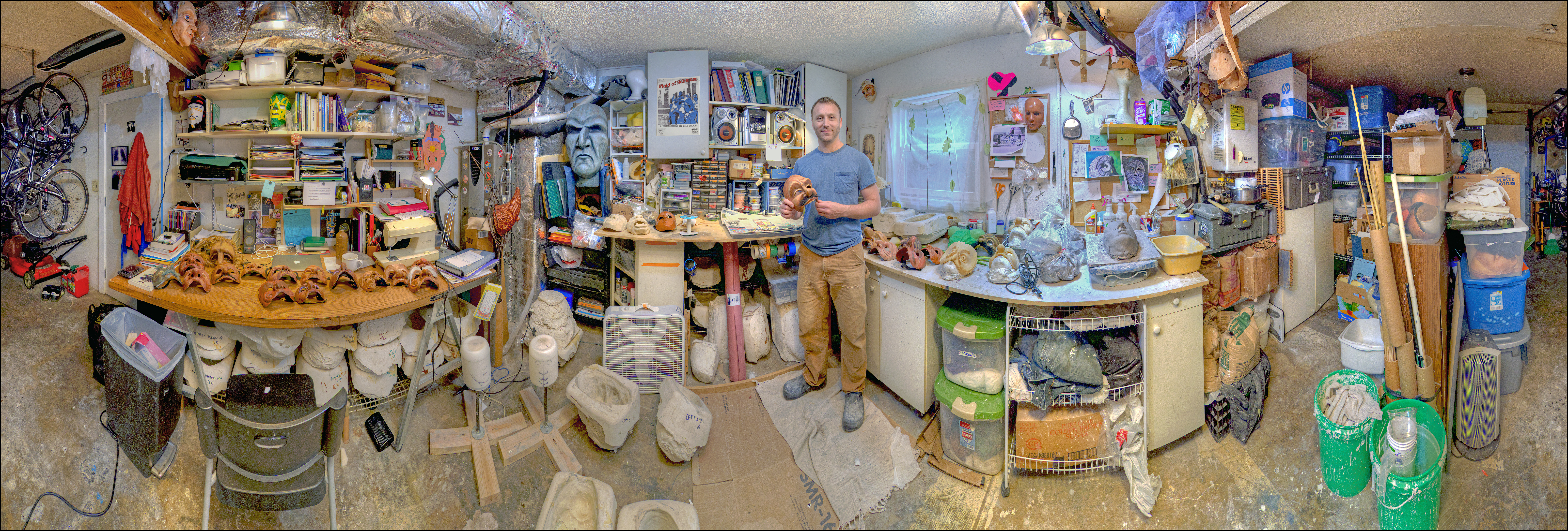 My studio, in panorama! Photo by Dennis Galloway