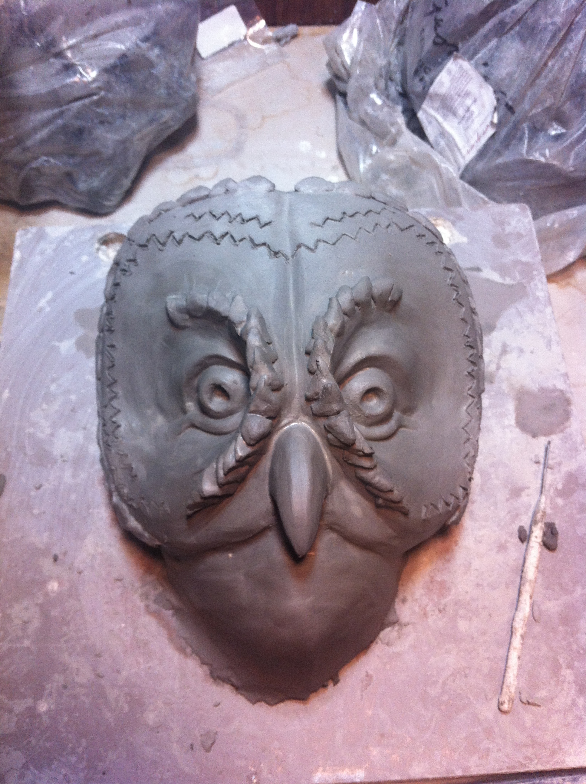 Sculpting happened quite quickly on this project because the mask was needed quickly.