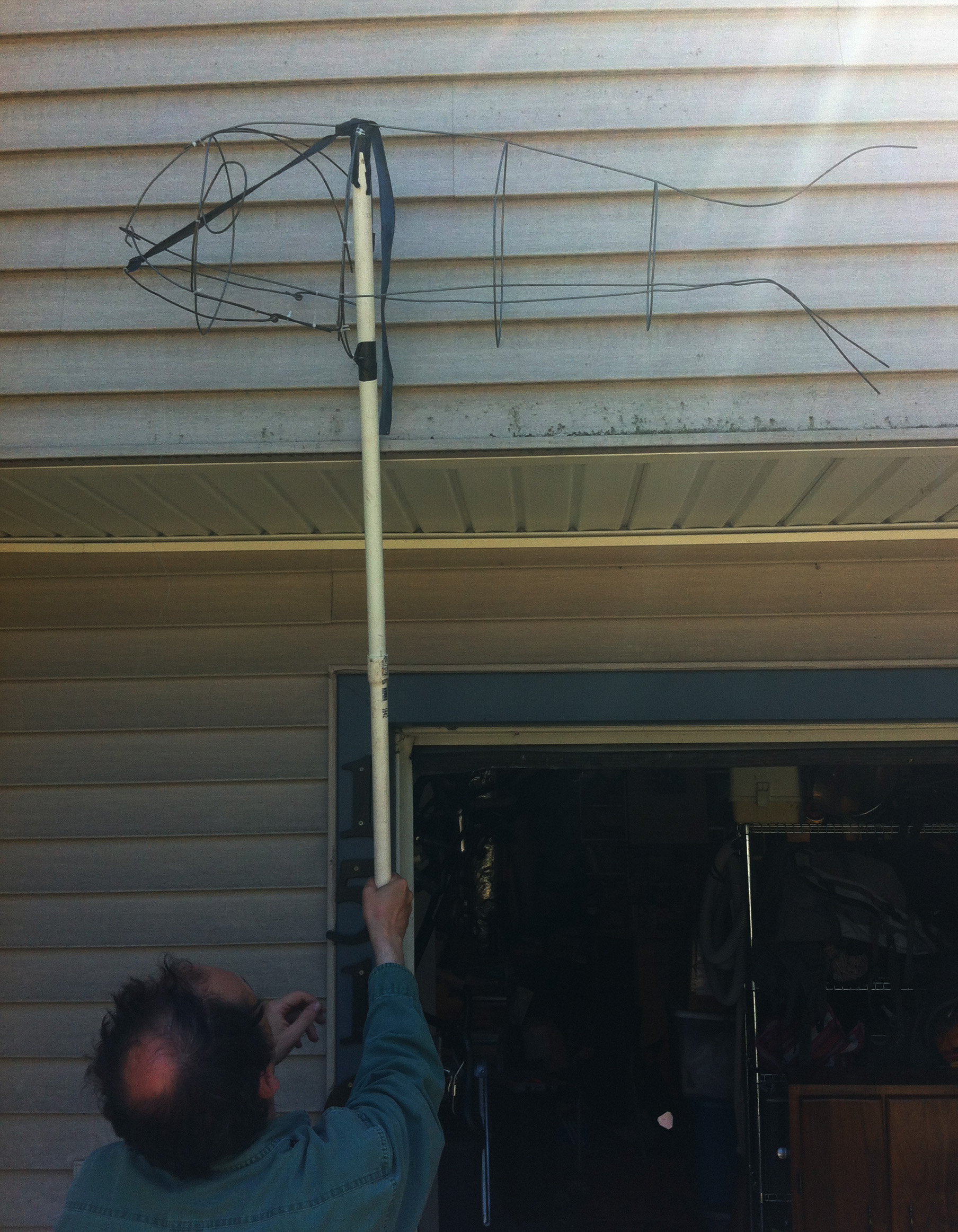 I started with the idea of using conical tomato cages as the base for the body.